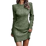 Maglione da donna a collo alto, a maniche lunghe, tinta unita, per l'inverno, a maglia, 22-E, XXL
