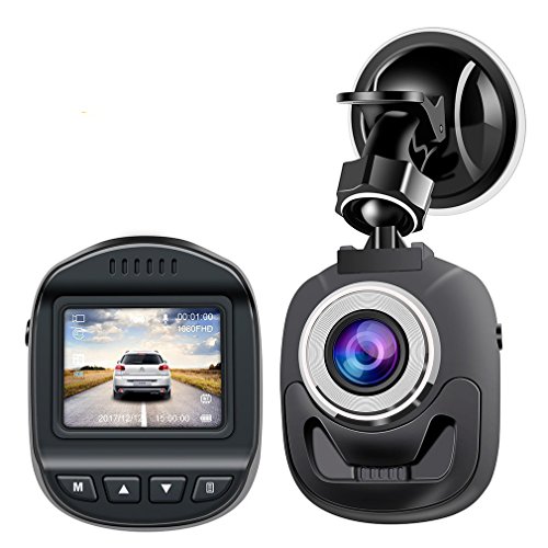 Dash Cam Car Camera Accfly Mini Dashboard HD 1080P Dirving Video Recorder 1.5" Screen 120° Wide Angle WDR Motion Detection Loop Recording G-Sensor
