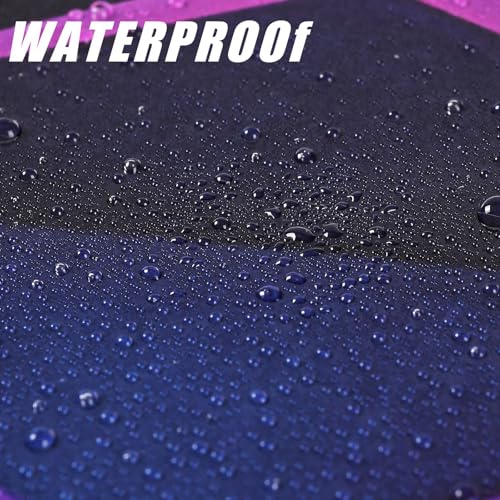Image of JSCARLIFE Geometric Patterns Car B-Pillar Sticker, HD Printed PVC Waterproof Car Decals, Car Stickers Vinyl Self-Adhesive Side Strip Decal Cool Stickers (Purple)