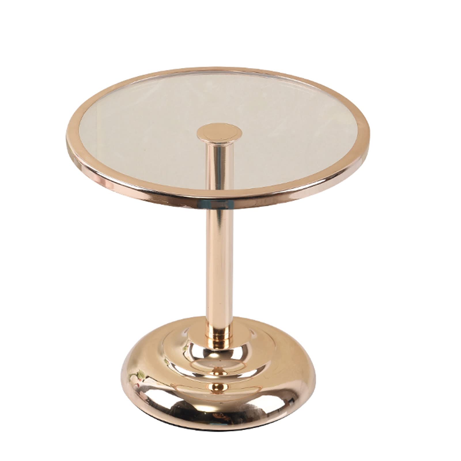 Ronde taartstandaard voor desserttafel Gegalvaniseerde gouden dessertstandaard Metalen cupcake-voetstukhouder voor gebaksnoep Display Plate Event