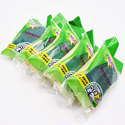 Paquete de 5 esponjas resistentes para fregar, esponjas de limpieza mágicas multiusos para cocinas, baños Cover