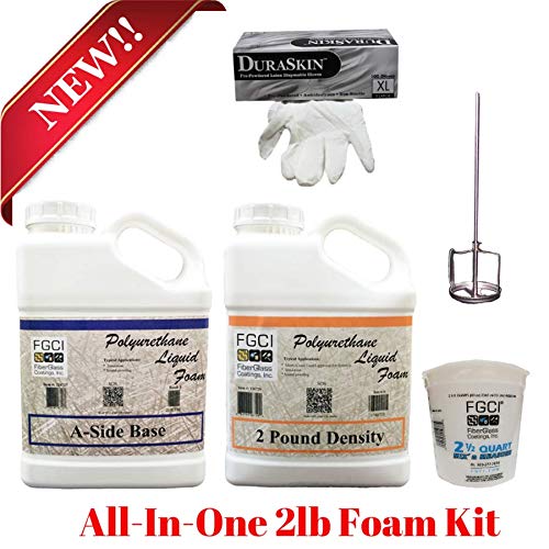 Buy AllinONE 2LB Expanding Polyurethane Foam KIT, Fiberglass Coatings