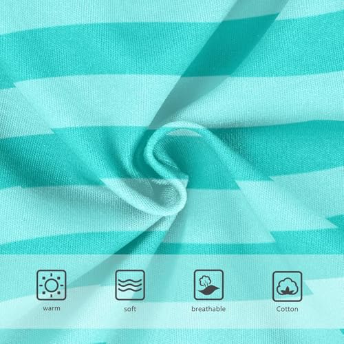 Teal Cyan Stripe Toddler Boy's Underwear 2T3