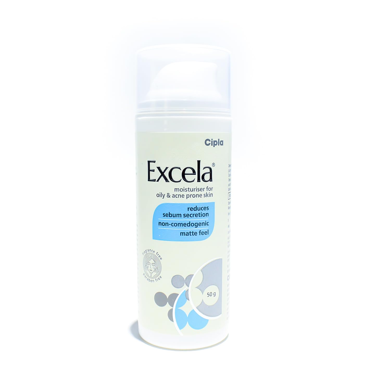 Cipla Excela Moisturiser for Oily & Acne Prone Skin, 50g