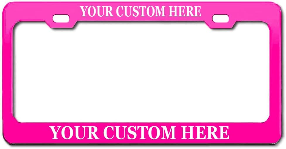 Custom Made Metal Arial License Plate Frame Stainless Steel Car SUV Truck