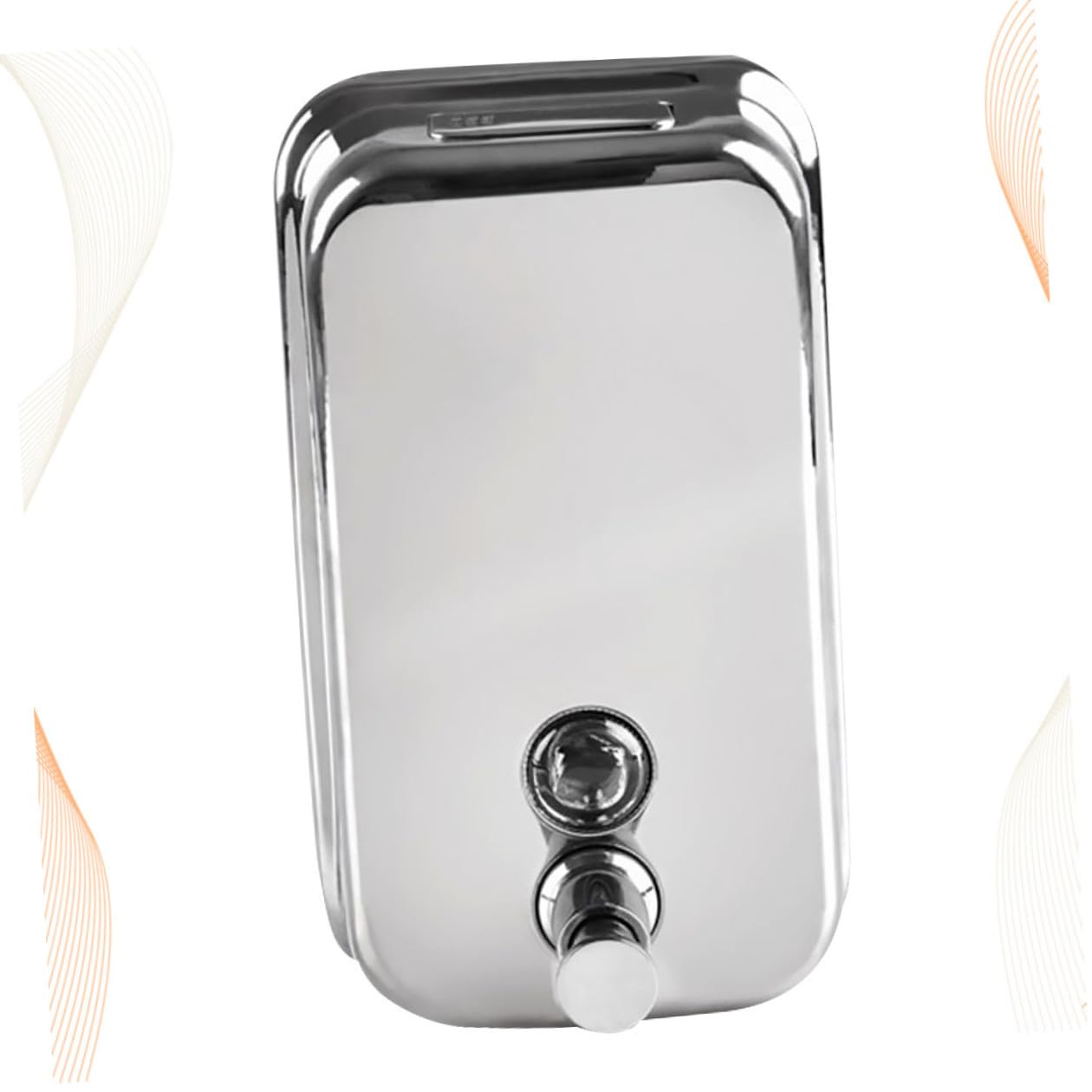 Lurrose Dispenser Ricaricabile in Parete Acciaio Sapone Inossidabile Pompa 1000ml Manuale per Bagno Hotel e Bagni Pubblici