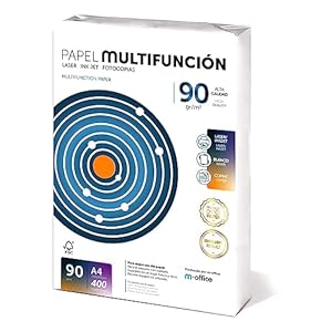Folios A4, 90 g, 400 Blatt, Mehrzweckpapier für Drucker, Laserdrucker und Injektionsdrucker, Kopierer, Fax, für Büro, Schulbedarf, Blattpaket, m-office (400 Blatt, 90 g)