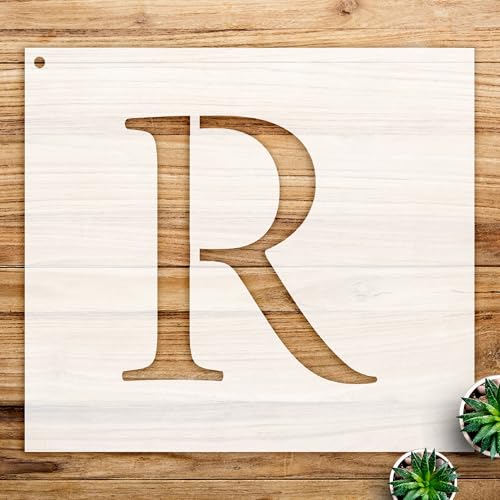 Classic Monogram Stencil for Home Decor and DIY Projects, Versatile Letter and Alphabet Design for Walls, Wood, and Crafts - Size A2 (23.4
