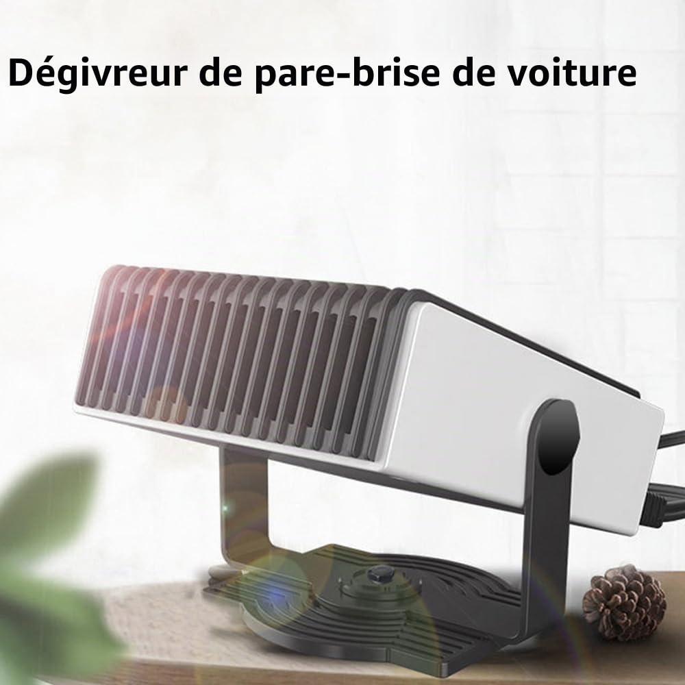Riloer Chauffage de Voiture pour Camping-Car 12 V 300 W, Portable, Chauffage et Refroidissement Rapides pour l'hiver, dégivreur, Prise Allume-Cigare, Compatible avec Les véhicules 12 V CC