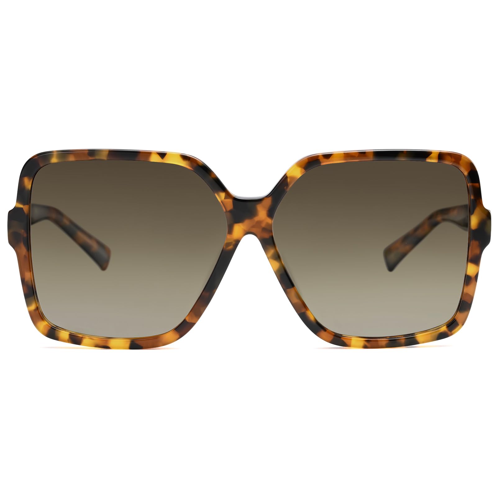 Dollger Gafas de sol cuadradas para hombre Gafas de sol de gran tamaño con protección UV400 vintage para mujer
