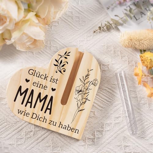 Geschenk für Mama, Geburtstagsgeschenk für Mama, Geschenk Mama, Beste Mutter, Schwiegermutter, Weihnachten, Neujahr, Muttertag, SchöNe Holzdekoration zum Einstecken von Blumen