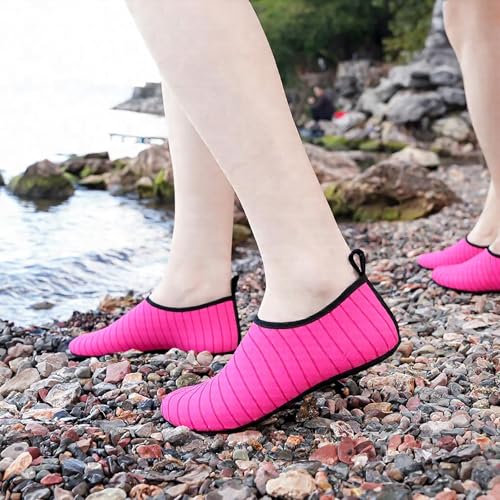 1 Pair Unisex Quick-Dry Aqua Socks - Barefoot Water Shoes with Anti-Slip Sole for Beach/Yoga/Surfing, Lightweight Swim Shoes3