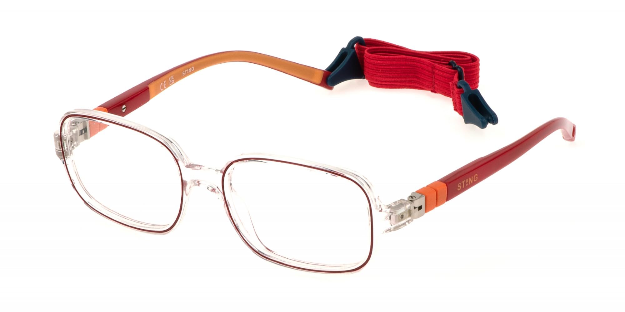 Sting Eyeglass Frame VSJ727 Shiny Crystal Unisex Dziecko Okulary 45/15/125, Shiny Crystal, 45/15/125