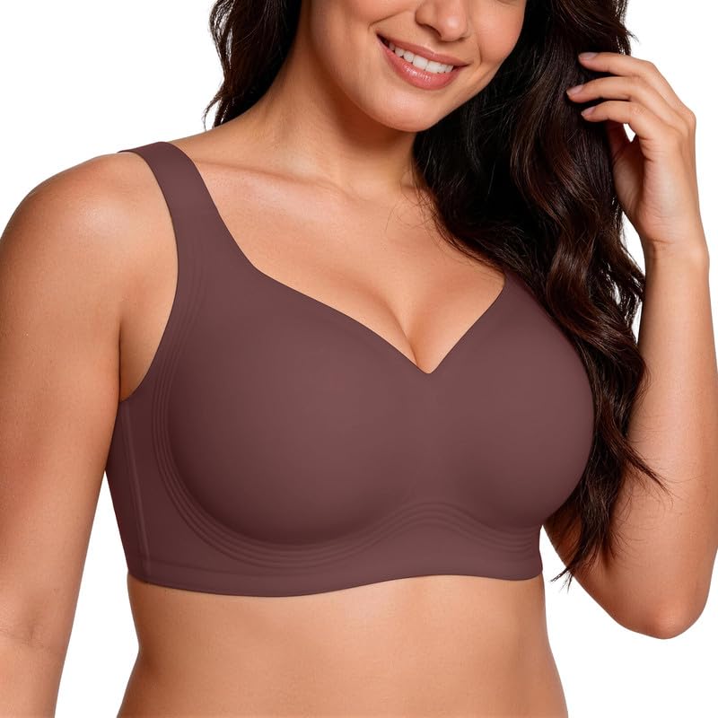 Image of ProKloud Jelly Bras for Women No Underwire Wireless Bra with Support and Lift Full Coverage Plus Size Comfy Seamless Bra