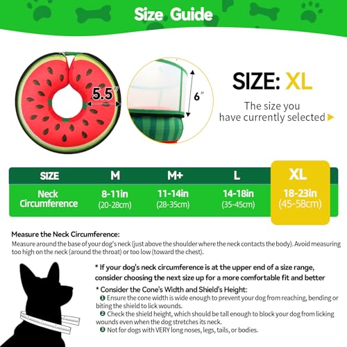 Image of Upgraded Inflatable Dog Cone Collar to Stop Licking, Soft Dog Donut Collar