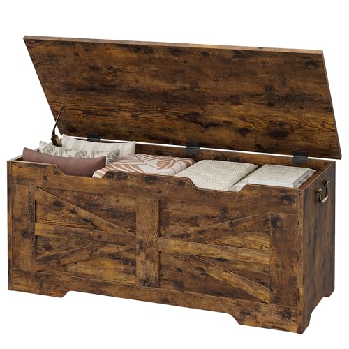 IDEALHOUSE 39.4" Farmhouse Storage Bench