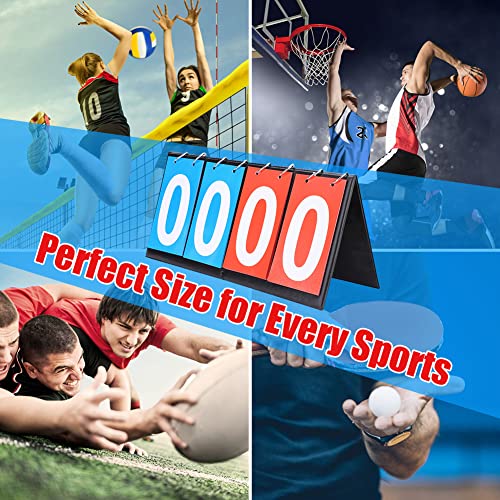Zerone Core Board For Games, 2/3/4 Digit Sports Scoreboard Portable Flipper Sports Scoreboard Keeper Score Counter For Basketball Football Tennis Baseball Soccer Table Tennis #TOP1