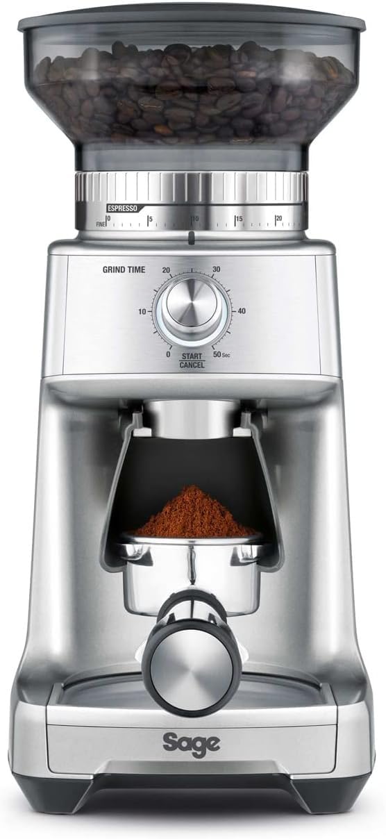 Sage - The Dose Control Pro - Precision Coffee Grinder, 60 Grind Settings - 340g Coffee Bean Capacity, with Timer - Overheat Protection - Silver