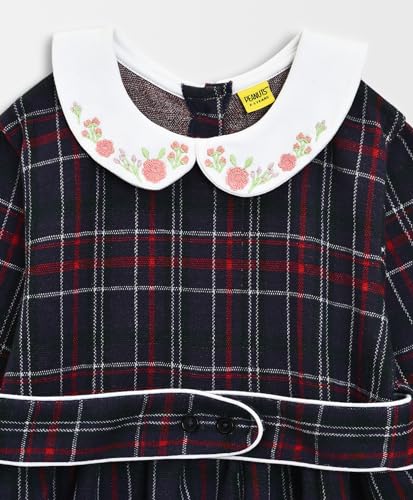 Image of Mi Arcus Corduroy Collar Dress for Baby Girl