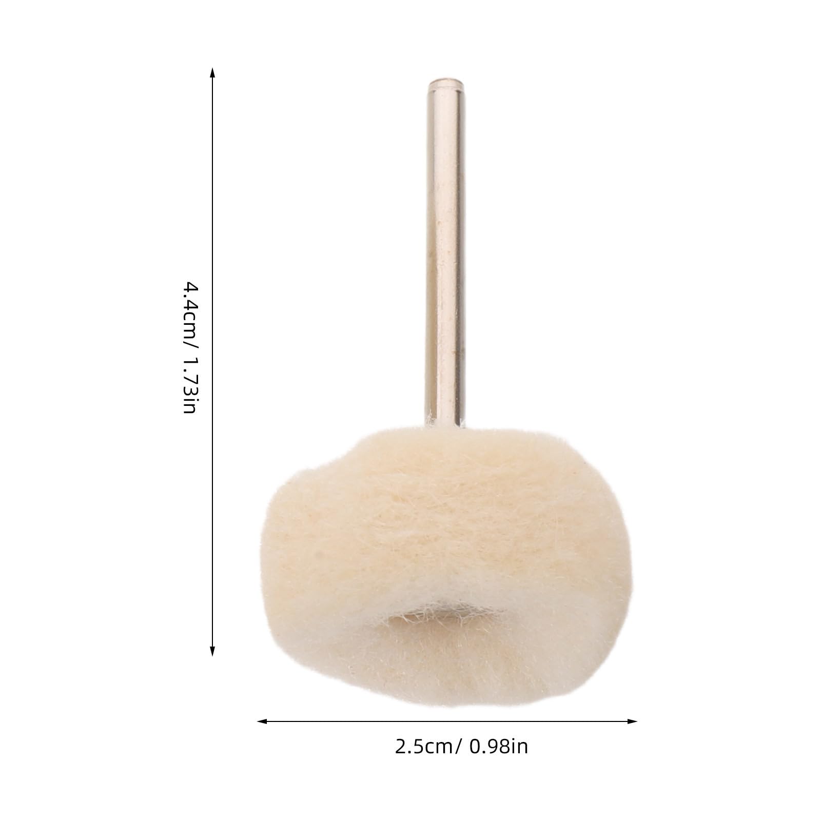Lurrose 50 discos de pulido de cachemira - Bolas de pulido suaves para metal, aluminio, acero inoxidable, madera, plástico, cerámica, vidrio, tela, máquinas y joyería