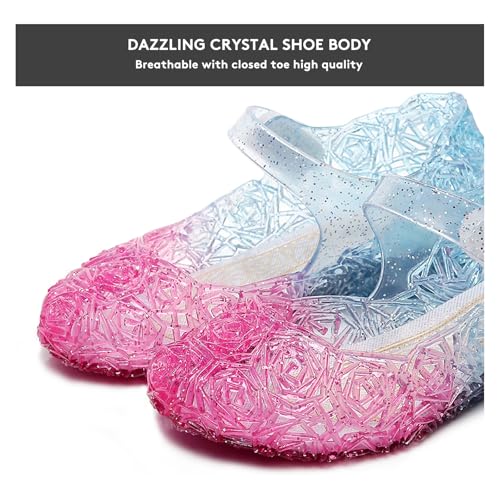 Image of Flats Mary Jane Dance Party Cosplay Shoes, Snow Queen Princess Sandals for Little GirlsToddler, Birthday, Christmas
