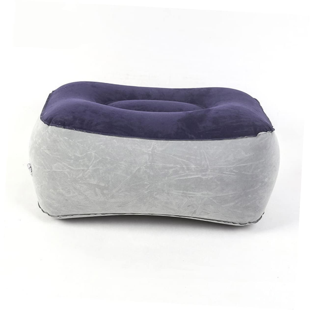 Coussin Repose-Pieds Gonflable De Voyage - 3 Hauteurs Réglables - Pour Avion, Voiture, Bureau - Léger Et Compact - 2