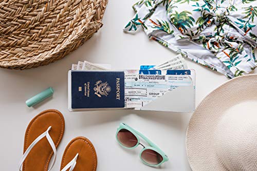 Image of KEY SMART Urban Union Passport Wallet (Marble White)