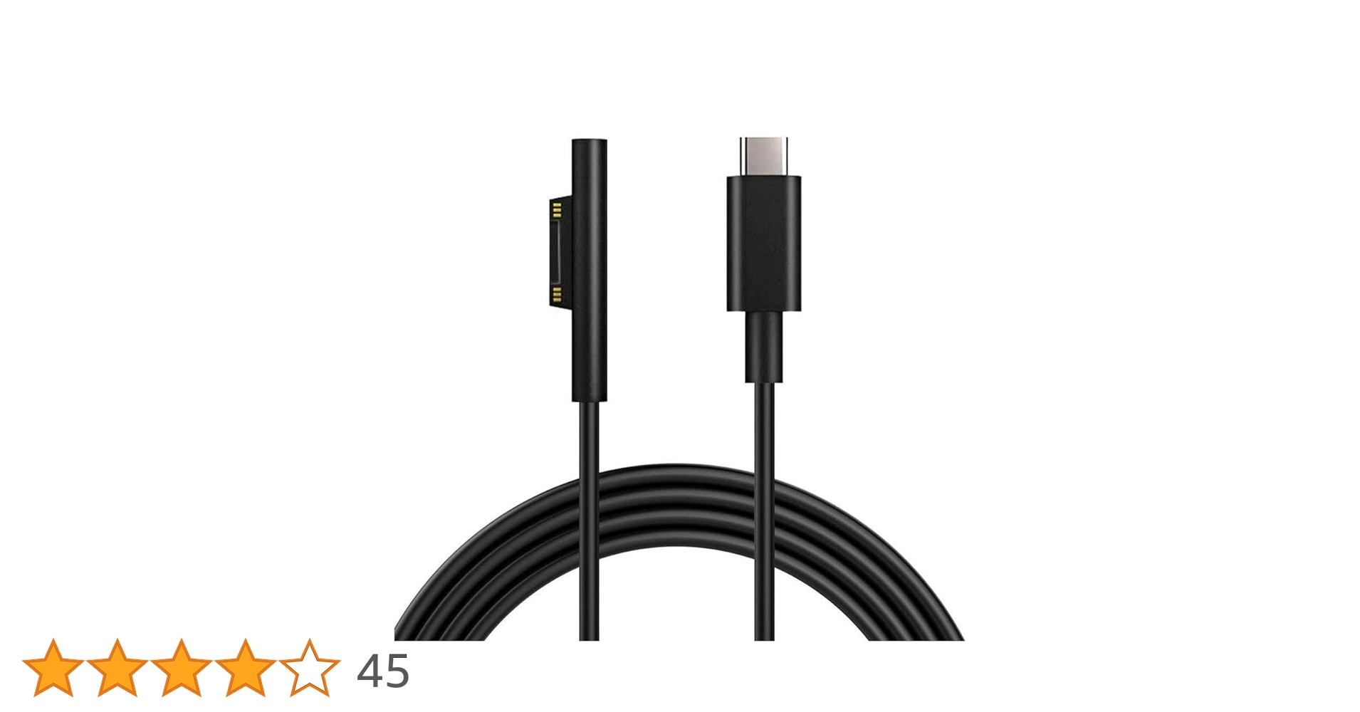 Amazon | Surfac 充電ケーブル Type C PD急速 45w15v以上 サーフェス