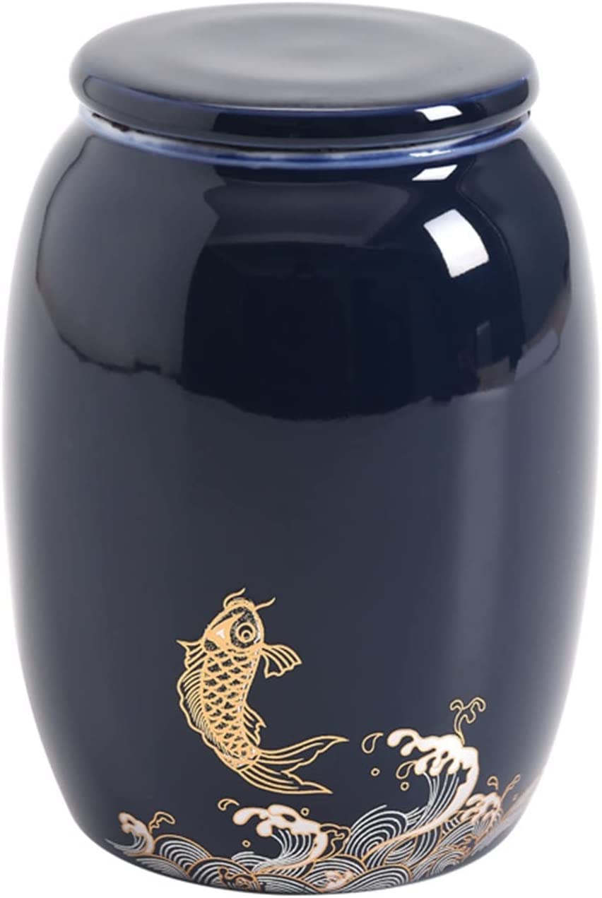 GFJryET Ceramic tea caddies, Ceramic Tea Cans Sealing Jar Household Storage for Kitchen