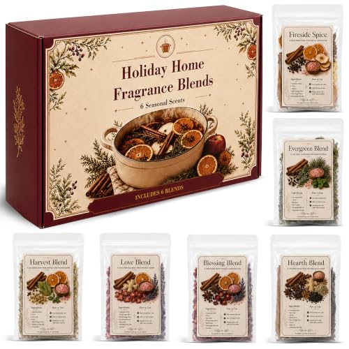 Simmer Pot Mix Gift Set, 6 Pack Pre-Made Seasonal...