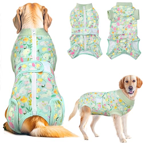 Image of Lukovee Recovery Suit for Dogs, Female Male Spay Neuter Post Surgery Suit