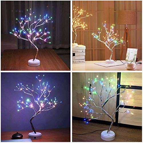 20" PXBNIUYA Battery/USB Operated 108LED Tabletop Bonsai Tree Light - image 2