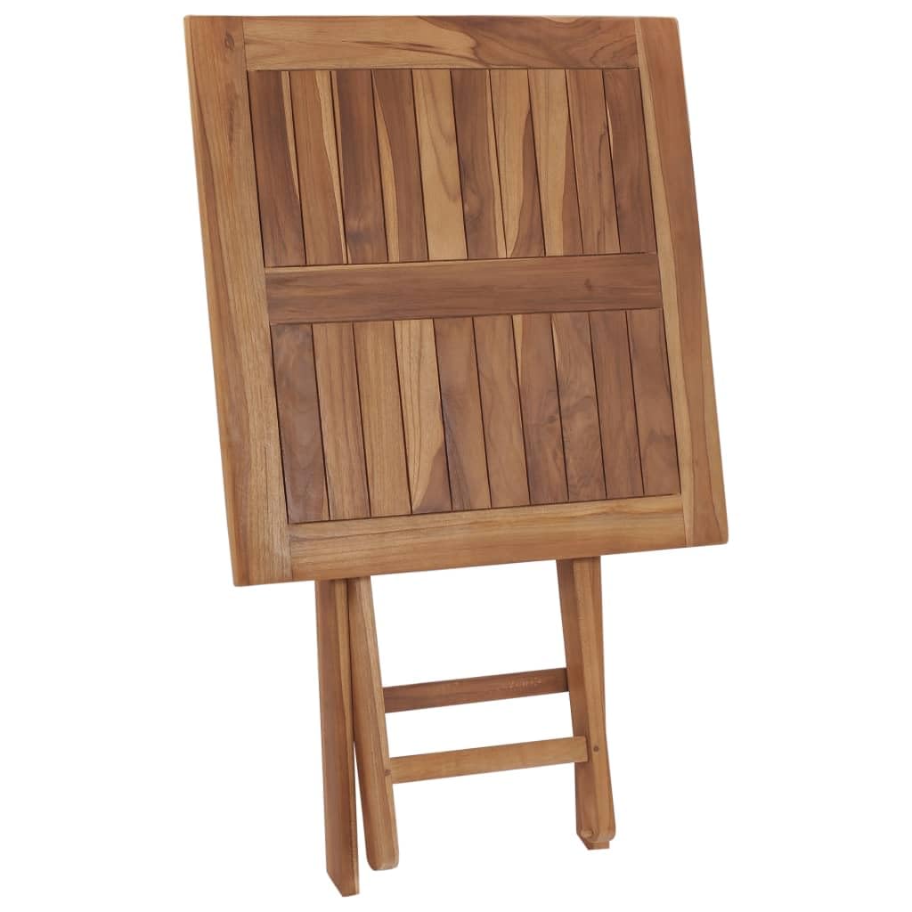 Generico Tavolo da Giardino Pieghevole 60x60x75 cm in Massello di Teak,Mobili,Mobili da Giardino,Tavoli da giardino-48994