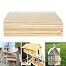 12 piezas de hojas de madera de balsa, Madera natural inacabada para...