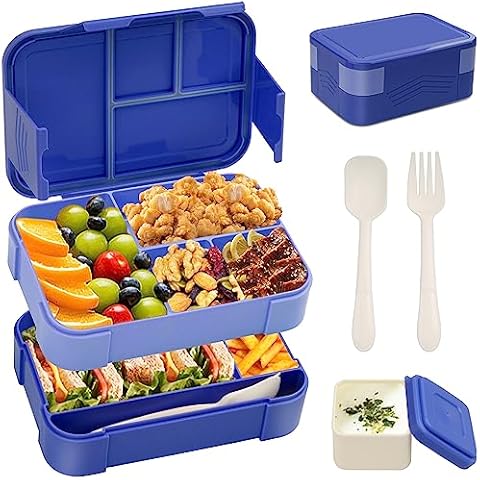 BIBURY 1550ml Leakproof Bento Box for All Cover