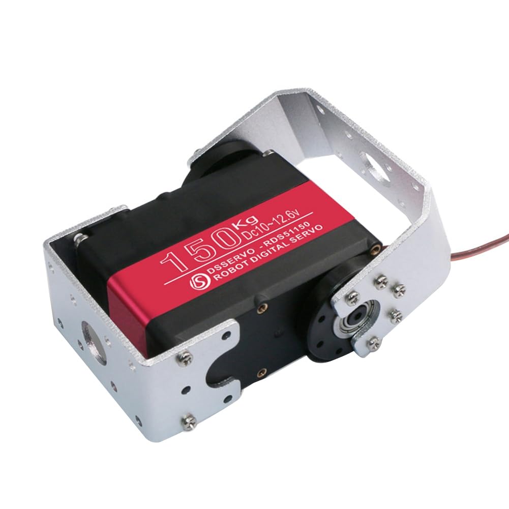 Servo robotique numérique RDS51150 150 kg 12V à double arbre en métal avec son support en U étanche