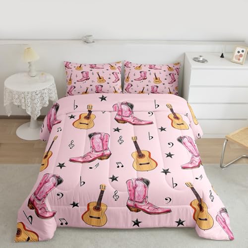 Edredón de vaquera rosa Homewish lavable que no pierde color al lavar 3