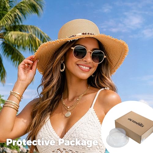Sombrero de paja ACUSHLA con ala ancha ajustable miniatura 7