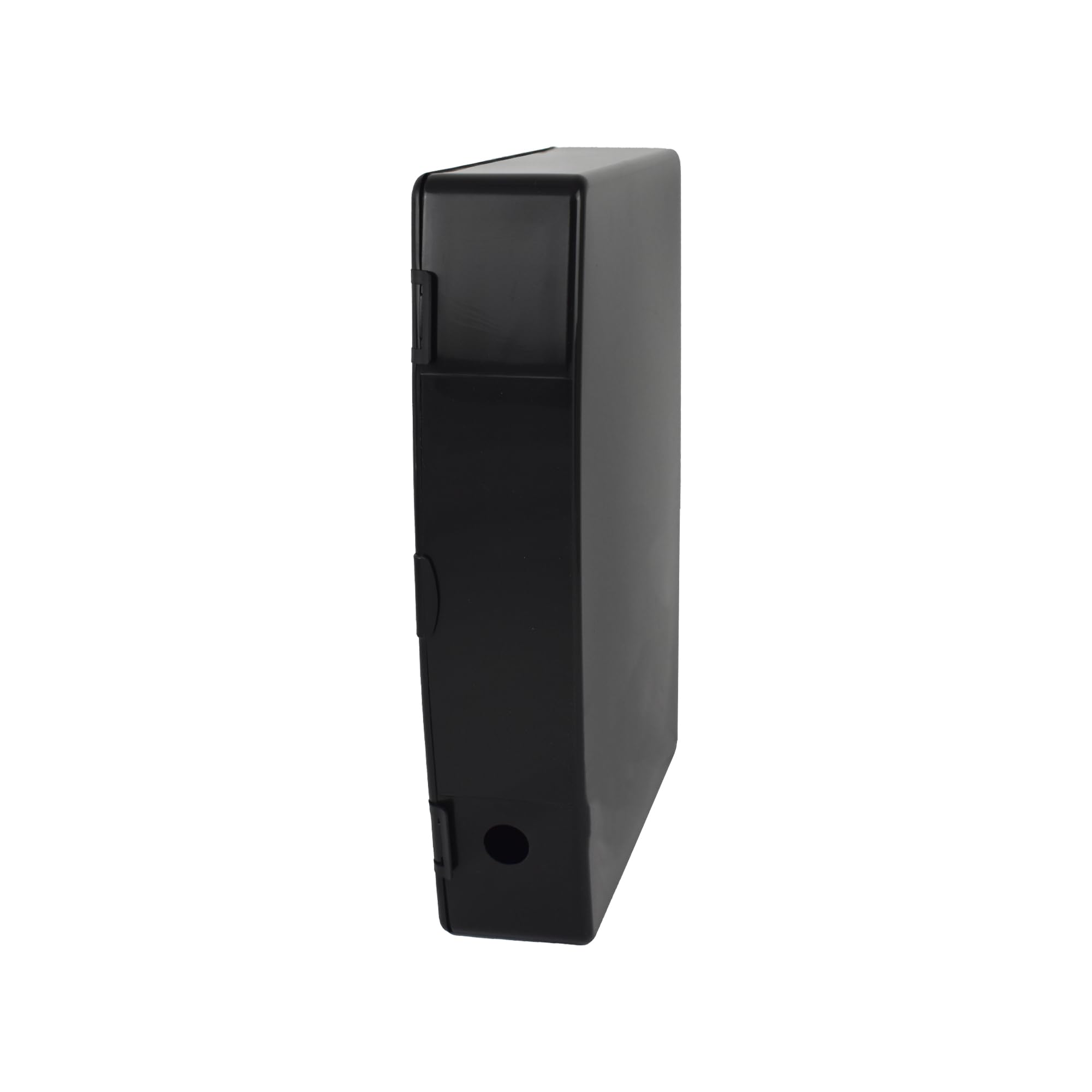 Deflecto A4 Box File with Spring Holder - Document Organiser File Box - Black