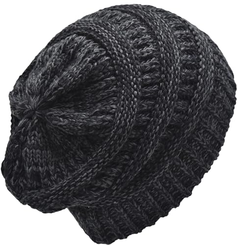 Image of Cambridge Select Thick Slouchy Knit Oversized Beanie Cap Hat