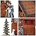 Kintrot Cuckoo Clock Traditional Black Forest Clock Antique Wooden Pendulum Quartz Wall Clock