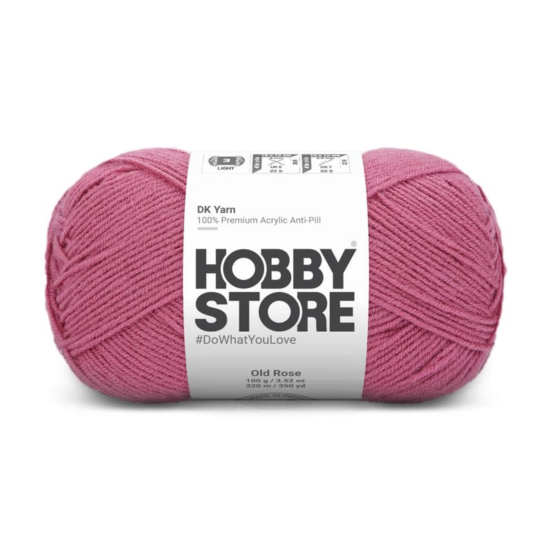 Image of DK Solid Yarn - Anti-Pill Acrylic Solid DK Yarn for Crochet & Knitting Everyday Essentials (1 ball /100 g) - Plum 1061 | Magic Needles