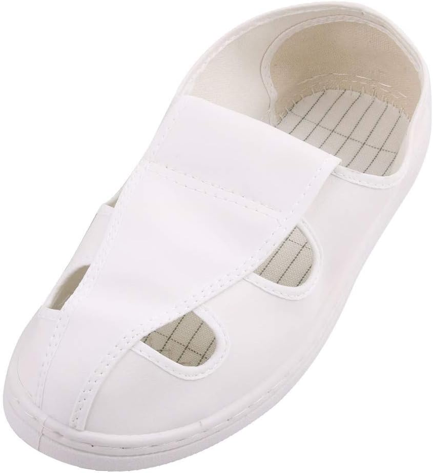 US9.5 UK8.5 EU43 PU Hard Bottom Good Performance Flat Sole Anti-Static 4-Hole Leather Shoes(US9.5 UK8.5 EU43 PU Harte Unterseite Rutschfeste Flache Sohle Antistatische 4-Loch-Lederschuhe