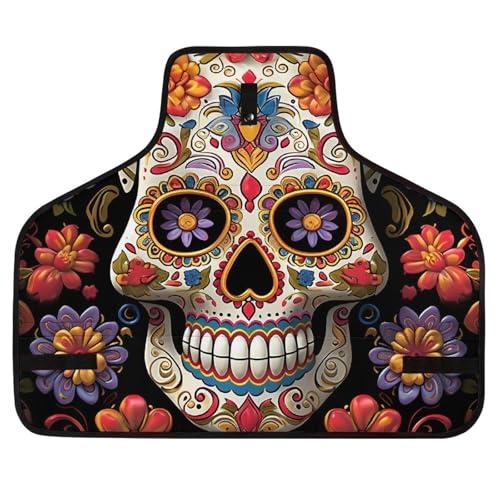 Delantal de trabajo con 8 bolsillos y diseño Sugar Skulls miniatura 1