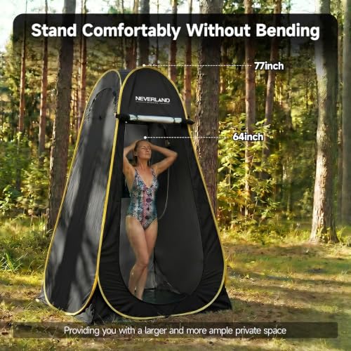Image of NEVERLAND Pop up Privacy Shower Tent - Portable Changing Shower Tent, Dressing Room, Bathroom, Outdoor Rain Shelter for Camping, Hiking, Beach