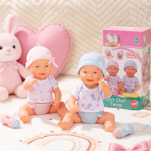 Muñecas gemelas interactivas que hablan de 13 pulgadas miniatura 2