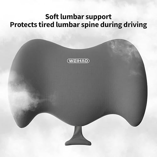 Miniatura 3 de Almohada de apoyo lumbar, almohada lumbar de espuma viscoelástica para aliviar el dolor de espalda, almohada lumbar ergonómica aerodinámica para