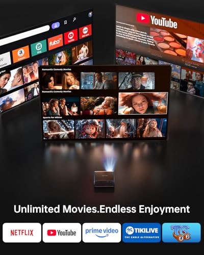 Portable Smart Projector 4K Support