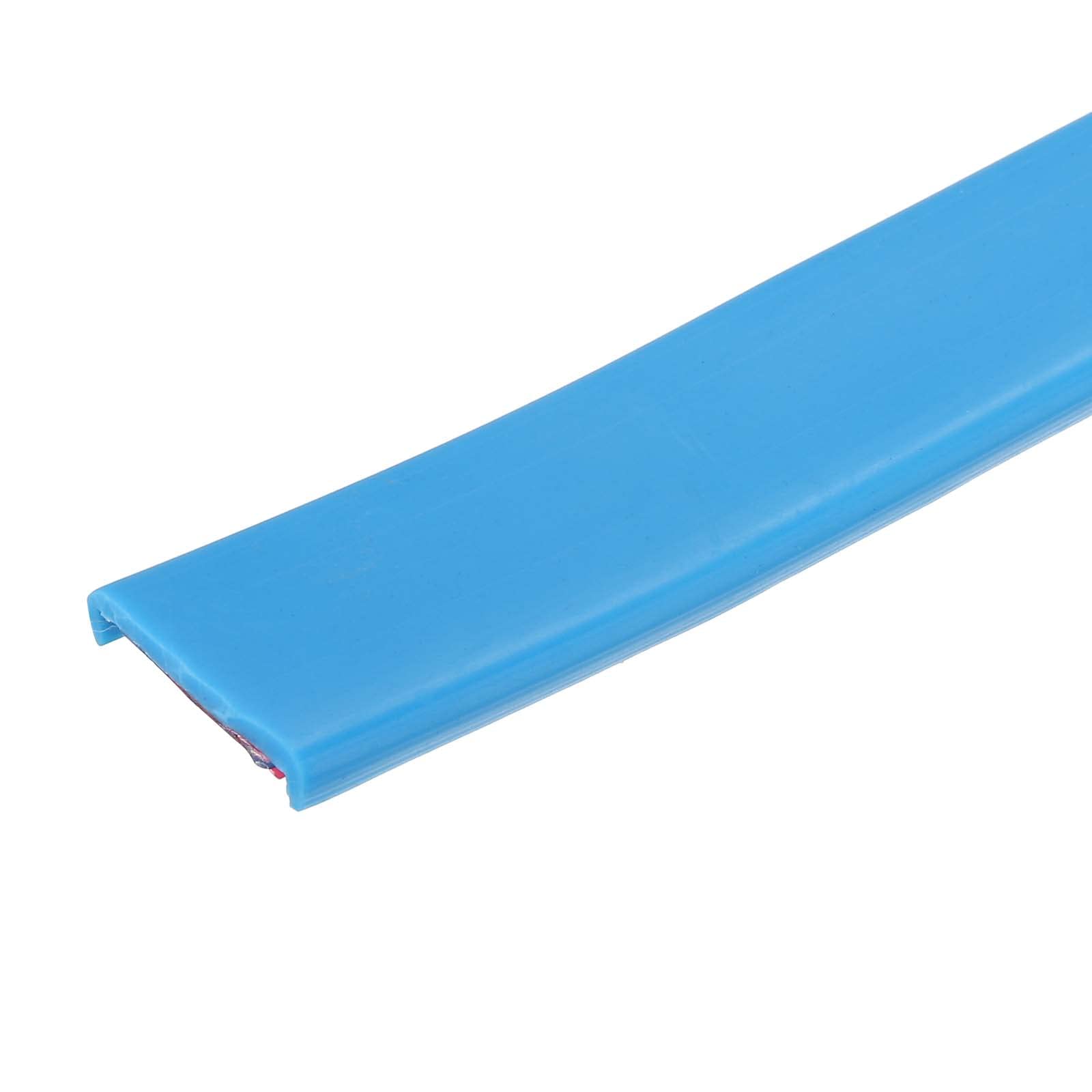 uxcell U Shape Furniture Edge Banding, 3 Meters Self Adhesive Flexible Edging Trim, 5x18mm TPE Edge Guards for Cabinets Furniture Repair Restoration, Blue