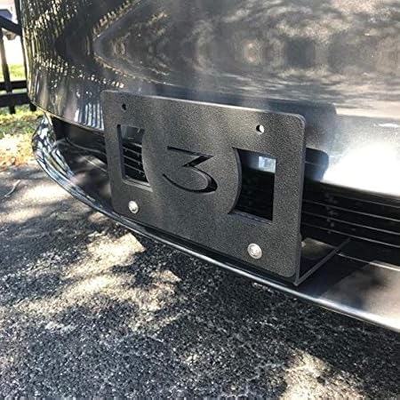 Amazon Evannex フロントナンバープレートブラケット テスラモデル3用 ドリル不要 ボルトオンなし オートパイロット対応 ナンバーカバー ホルダー 車 バイク